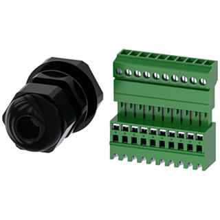 Metric M20 cable gland for IO-Link, for enclosure with 1-3 command points
