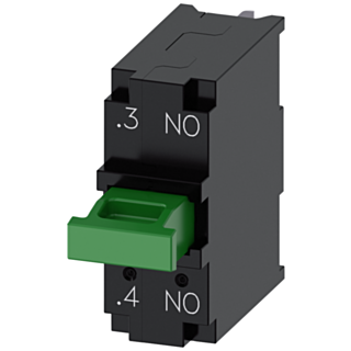 Contact module with 1 contact element, 1 NO, soldered connection, for use on printed circuit boards