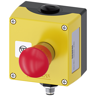 Enclosure for command devices 22 mm round, enclosure material metal enclosure top part yellow