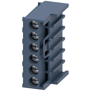Removable control terminals with screw terminals, 2 blocks each with 6 terminals