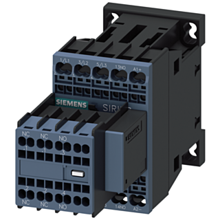 Contactor, AC-3e, 9 A/4 kW/400 V, 3-pole, 24 V DC, 2 NO+2 NC, spring-type terminal