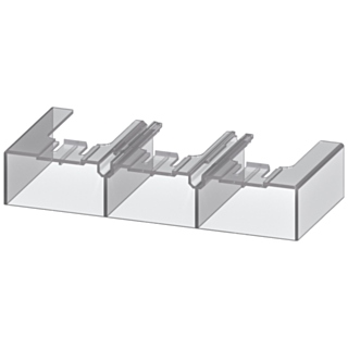 Terminal cover for busbar connections between contactor and overload relay S6