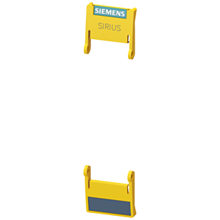 hinged cover 22.5 mm, For SIRIUS devices in industrial standard mounting rail yellow