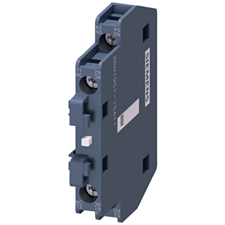 Auxiliary contact block, lateral, for 3RT135, 3RT136, 3RT137, 1 NO + 1 NC, screw terminals
