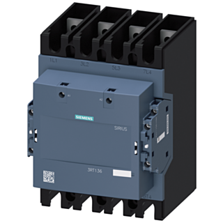 Contactor, AC-1, 275 A/400 V/40 °C, S10, 4-pole, 48-130 V AC/DC, 2 NO+2 NC