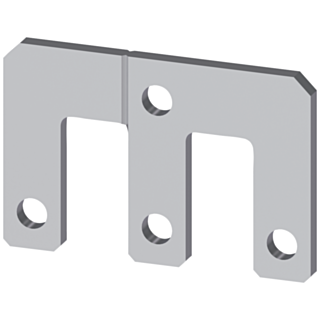 Parallel connector 3-pole with through hole for contactor S6, 3RT1.5