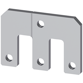 Parallel connector 3-pole with through hole for contactors S10/S12