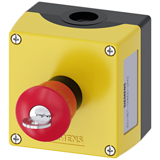 Enclosure for command devices, 22 mm, round