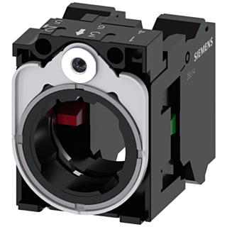 Holder for 3 modules, plastic/metal, 1 NO, 1 NC