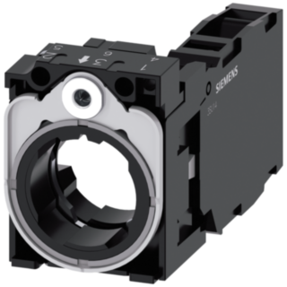 Holder for 3 modules, metal, 1 NO + 1 NC