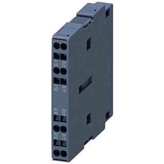 Auxiliary switch, solid-state compatible, EN50005 lateral, 2 NC, encapsulated S0-S12