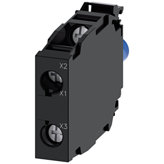 Traffic light LED module with integrated LED, 6-24 V AC/DC, red-yellow-green, screw terminals
