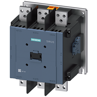 Contactor, AC-1, 1260 A, 3-pole, 100-240 V AC, 100-220 V DC, 2 NO + 2 NC, electronic operating mechanism