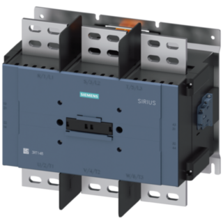 Contactor, AC-1, 1700 A, 3-pole, 100-240 V AC, 100-220 V DC, 2 NO + 2 NC, electronic operating mechanism