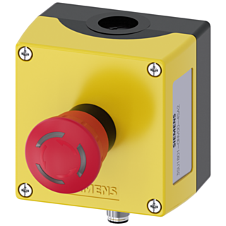 Enclosure for command devices 22 mm round plastic enclosure top part yellow
