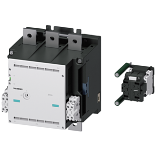 Contactor size 14, 3-pole AC-3 450 kW, 400/380 V (690 V) auxiliary switch 33 (3 NO + 3 NC)