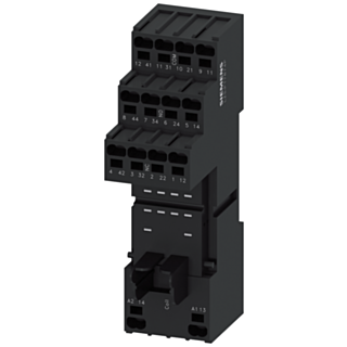 Plug-in base for PT relay 4 change-over contacts, plug-in terminal (push in
