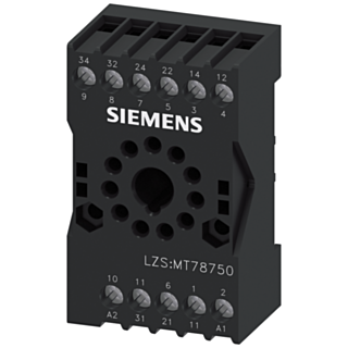 Plug-in base for mounting, 11-pole round width 38 mm
