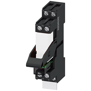 Plug-in relay complete unit 24 V DC, 1 CO, LED module red standard plug-in base