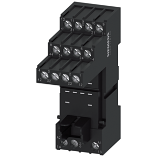 Plug-in base for PT relay 4 change-over contacts