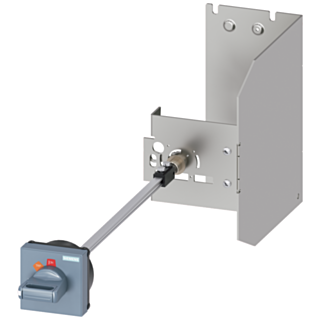 Door-coupling rotary operating mechanism for circuit breaker, S3, handle gray