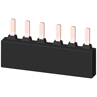 3-ph. busbar for 2 circuit breakers S2 modular spacing:55 mm