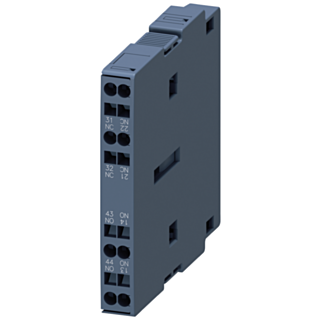 Auxiliary switch, solid-state compatible, EN50012 lateral, 1 NO + 1 NC, encapsulated