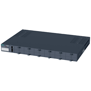 SCALANCE XR324-12M managed L2 switch, 12x media bays, front ports, 24 V DC