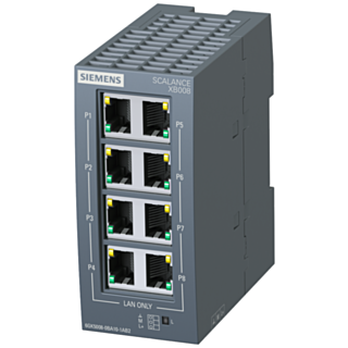SCALANCE XB008, unmanaged switch, 8x RJ45
