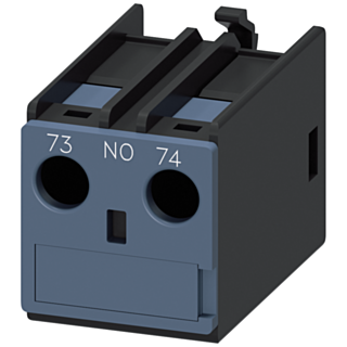 Auxiliary switch 1 NO, current path: 1 NO, connection from above