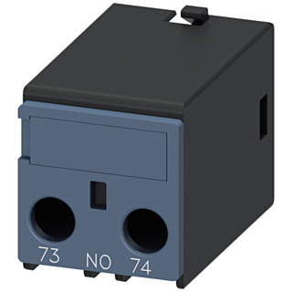 Auxiliary switch 1 NO, current path: 1 NO, connection from below