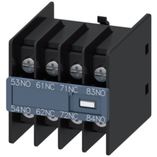 Auxiliary switch, 2 NO+2 NC, current path 1 NO, 1 NC, 1 NC, 1 NO, for contactor relays, S00
