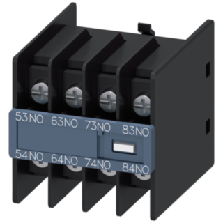 Auxiliary switch, 4 NO, current path 1 NO, 1 NO, 1 NO, 1 NO, for contactor relays, size S00