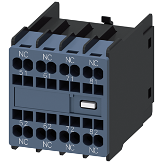 Auxiliary switch4Ö, current paths: 1 NC, 1 NC, 1 NC, 1 NC, for contactor relays