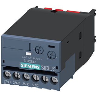 Auxiliary switch, electron. delayed, ON-delay Relay 1 NC + 1 NO