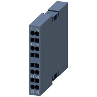 Auxiliary switch lateral, 1 NO+1 NC, current paths: 1 NC, 1 NO for motor contactors, S0