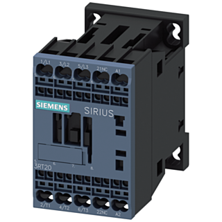 Contactor, AC-3e, 7 A/3 kW/400 V, 3-pole, 24 V AC, 50/60 Hz, 1 NC, spring-type terminal