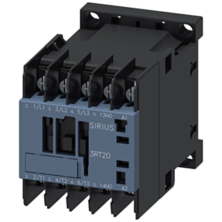 Contactor, AC-3e, 7 A/3 kW/400 V, 3-pole, 100 V AC/50 Hz, 110 V AC/60 Hz, 1 NO, ring cable connection