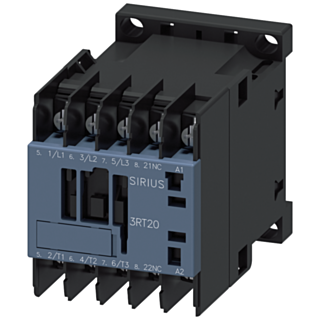 Contactor, AC-3e, 7 A/3 kW/400 V, 3-pole, 100 V AC/50 Hz, 110 V AC/60 Hz, 1 NC, ring cable connection