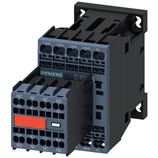 Contactor relay, 6 NO+2 NC, 110 V AC/50 Hz, 120 V AC/60 Hz, S00, spring-loaded terminal