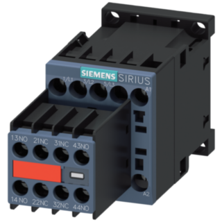 Contactor, AC-3e, 7 A/3 kW/400 V, 3-pole, 110 V AC/50 Hz, 120 V AC/60 Hz, 2 NO+2 NC, screw terminal