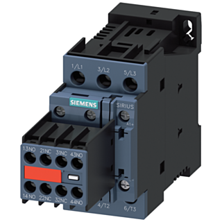 Contactor, AC-3e, 32 A/15 kW/400 V, 3-pole, 24 V DC, 2 NO+2 NC, screw terminal