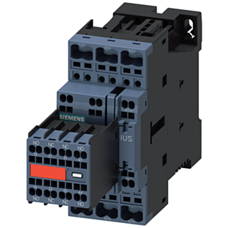 Contactor, AC-3e, 32 A/15 kW/400 V, 3-pole, 24 V DC, 2 NO+2 NC, spring-type terminal
