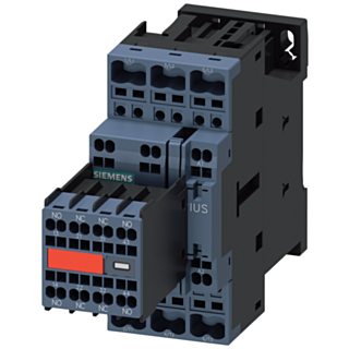 Contactor, AC-3e, 25 A/11 kW/400 V, 3-pole, 230 V AC, 50/60 Hz, 2 NO+2 NC, spring-type terminal