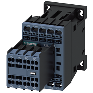 Contactor relay, 4 NO+4 NC, 24 V DC, S00, spring-loaded terminal