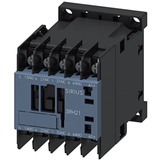 Contactor relay, 2 NO+2 NC, 24 V DC, S00, ring cable connection