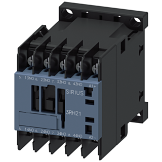 Contactor relay, 4 NO, 24 V DC, S00, ring cable connection