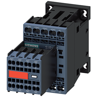 Contactor relay, 4 NO+4 NC, 24 V DC, S00, spring-loaded terminal
