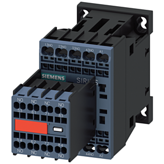 Contactor relay, 6 NO+2 NC, 24 V DC, S00, spring-loaded terminal