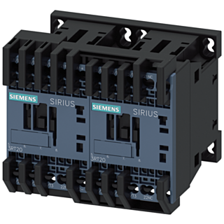 Reversing contactor assembly AC-3, 5.5 kW/400 V 24 V DC 3-pole S00